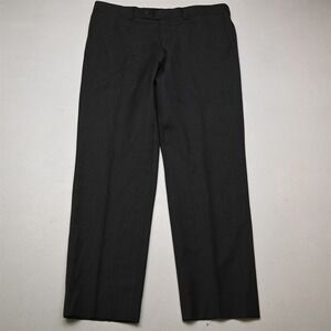 Ted Baker 36x30 Dark Gray Check 100% Wool Jefferson Straight Dress Mens Pants